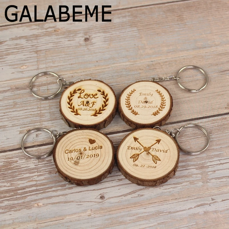 Galabeme Personalized Name Date Wood Tag Keychain Rustic Wedding Gifts Custom Engraved key chain Wedding Souvenirs for guests
Galabeme Personalized Name Date Wood Tag Keychain Rustic Wedding Gifts Custom Engraved key chain Wedding Souvenirs for guests