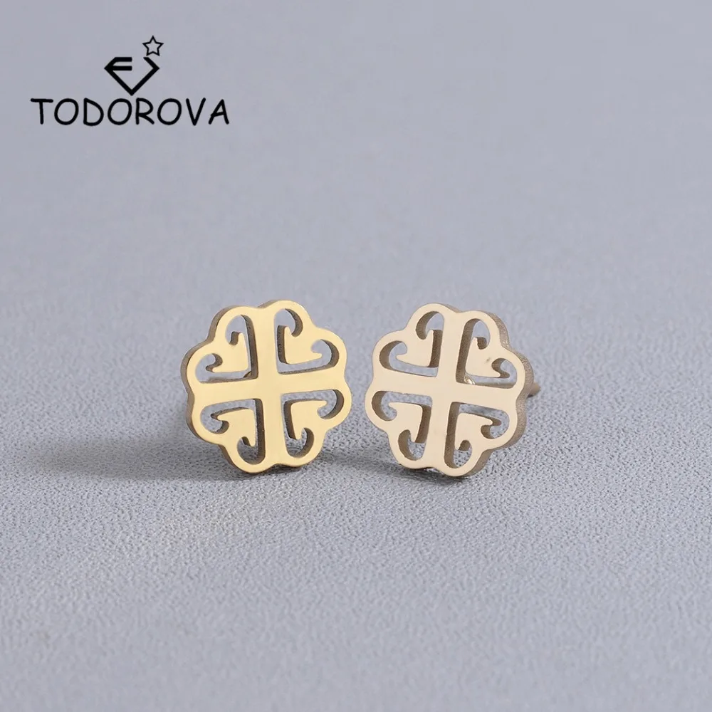 Todorova Golden Stainless Steel Jewlery Flower Heart Stud Earrings Gifts for Women Trend 2018 Minimalist Earrings
Todorova Golden Stainless Steel Jewlery Flower Heart Stud Earrings Gifts for Women Trend 2018 Minimalist Earrings