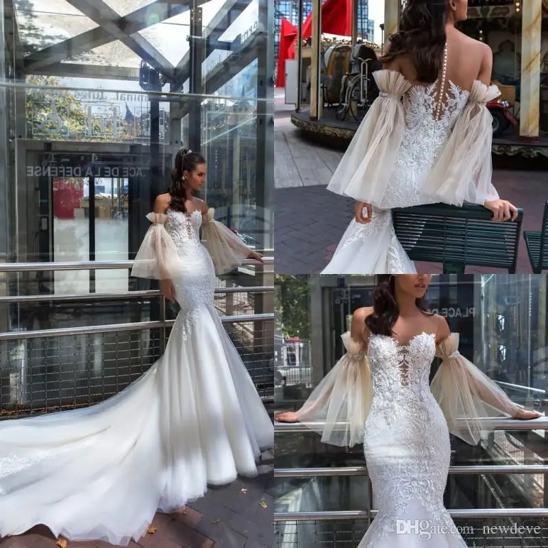 Crystal Design Mermaid Wedding Dresses 2019 Jewel Sleeveless Lace Appliques Bridal Gowns Sweep Train Wedding Dress
Crystal Design Mermaid Wedding Dresses 2019 Jewel Sleeveless Lace Appliques Bridal Gowns Sweep Train Wedding Dress