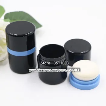 20ML/G Black Mushroom Powder Box Small Blusher Jar Black Blue Lid With Puff Empty Jar Cosmetic Plastic Loose Powder Container 
20ML/G Black Mushroom Powder Box Small Blusher Jar Black Blue Lid With Puff Empty Jar Cosmetic Plastic Loose Powder Container