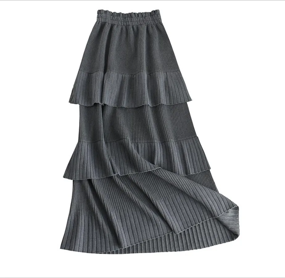vintage ruffle layer warm thermal knitted winter skirt for women black grey coffee knit skirts womens ladies saia saias faldas
vintage ruffle layer warm thermal knitted winter skirt for women black grey coffee knit skirts womens ladies saia saias faldas