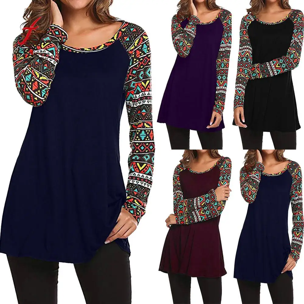 Fashion Women T shirt Long Sleeve Printed Patchwork Tops Women Clothing T-shirts Female Casual Tops Long Sleeve T-shirt Women
Fashion Women T shirt Long Sleeve Printed Patchwork Tops Women Clothing T-shirts Female Casual Tops Long Sleeve T-shirt Women