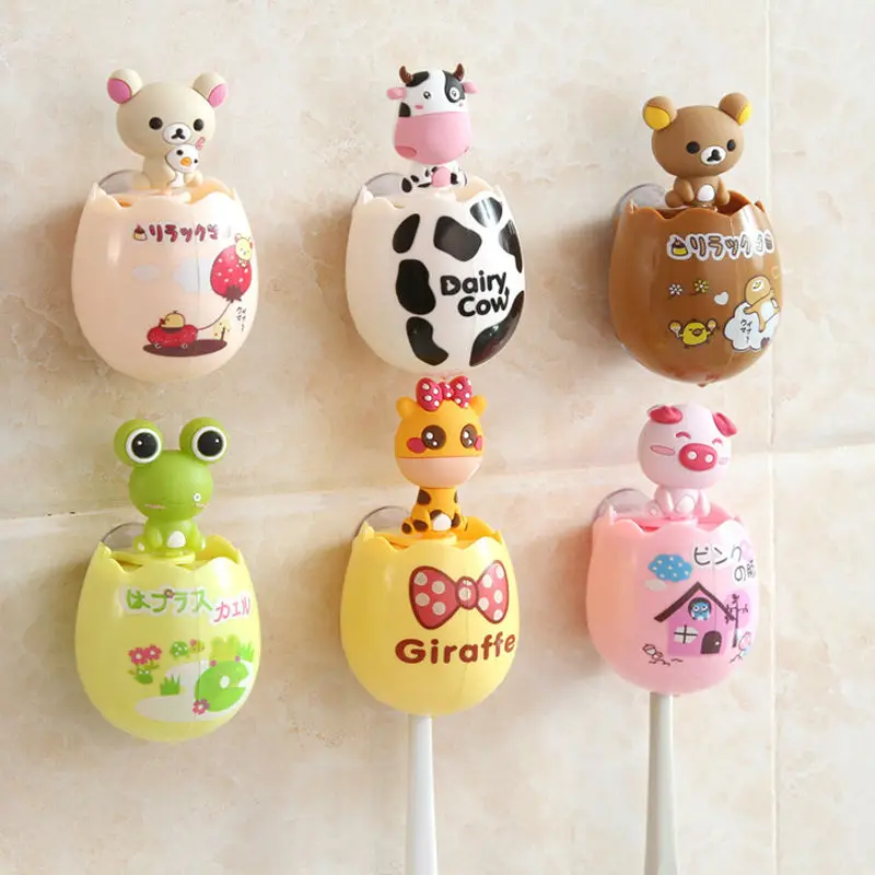 Cute Egg Shape Cartoon Animal Toothbrush Holder Creative Double Sucker Toothbrush Cases Cover Bathroom Accessories Sets
Cute Egg Shape Cartoon Animal Toothbrush Holder Creative Double Sucker Toothbrush Cases Cover Bathroom Accessories Sets