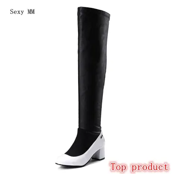 Spring Autumn Women Over the Knee Boots High Heel Woman Thigh High Long Boots Small Plus Size 32 33 - 40 41 42 43 44 45 46 47 48
Spring Autumn Women Over the Knee Boots High Heel Woman Thigh High Long Boots Small Plus Size 32 33 - 40 41 42 43 44 45 46 47 48