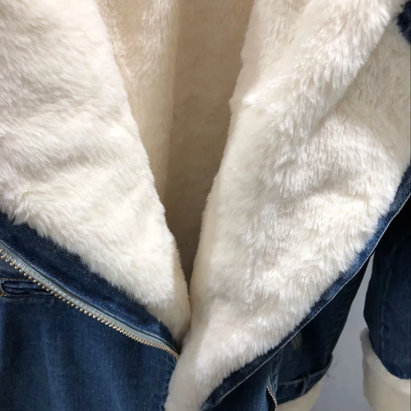 2018 зимняя новая джинсовая хлопковая стеганая куртка теплая парка женская мягкая