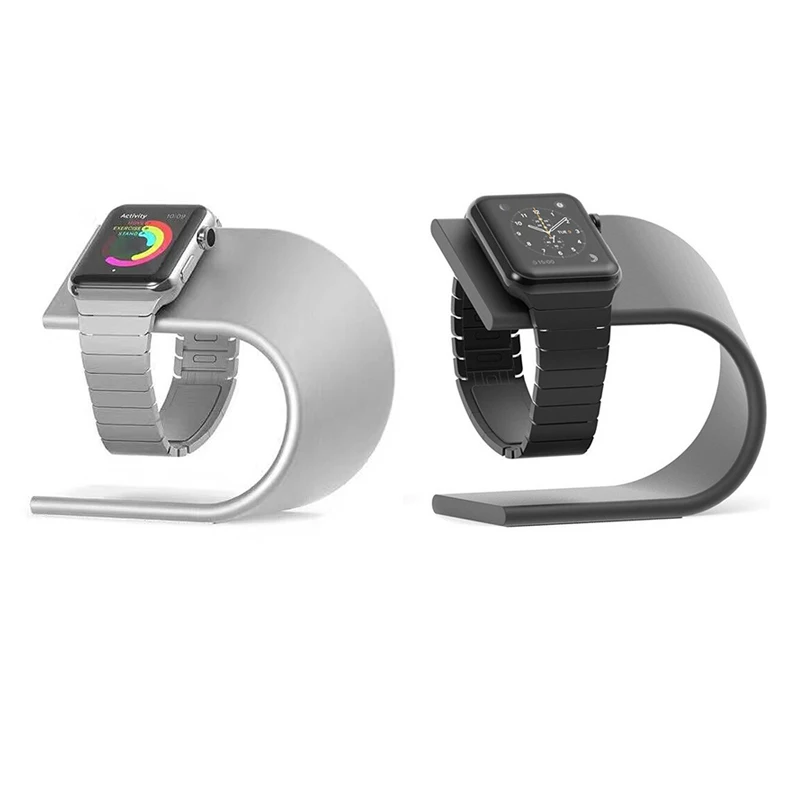 Black/Silver New U Type Aluminium Alloy Charger Holder for Apple Watch Desk Charger Holder Stand Dock Station Bracket for iwatch
Black/Silver New U Type Aluminium Alloy Charger Holder for Apple Watch Desk Charger Holder Stand Dock Station Bracket for iwatch
