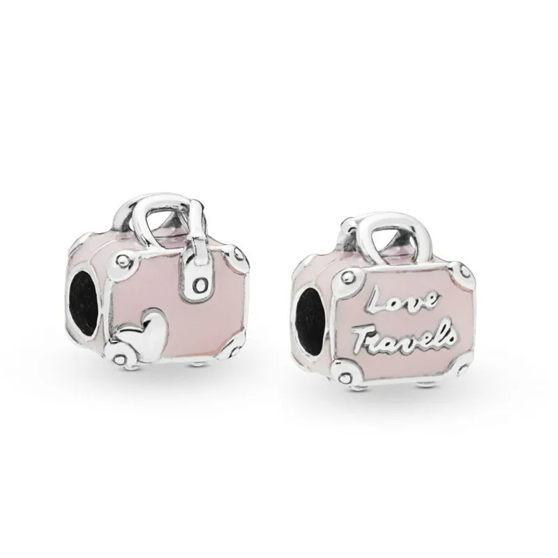 2019 Summer Collection New Style 925 Sterling Silver Pink Travel Bag Charm Suitable Fits Pandora Bracelet Bangle DIY Jewelry
2019 Summer Collection New Style 925 Sterling Silver Pink Travel Bag Charm Suitable Fits Pandora Bracelet Bangle DIY Jewelry