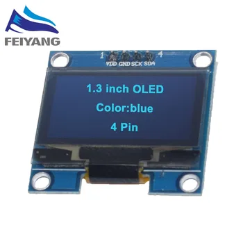 1PCS SAMIORE ROBOT 1.3" OLED module blue color IIC 4PIN 128X64 1.3 inch OLED LCD LED Display Module 1.3" IIC I2C Communicate 
1PCS SAMIORE ROBOT 1.3" OLED module blue color IIC 4PIN 128X64 1.3 inch OLED LCD LED Display Module 1.3" IIC I2C Communicate