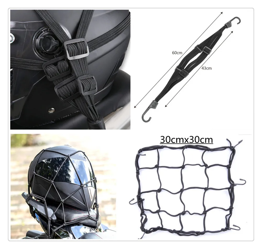 Motorcycle accessories mesh hook storage luggage cargo helmet net for SUZUKI GSF650 BANDIT GSX1250 F SA ABS GSX1400 GSX650F | Автомобили и