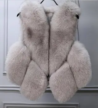 2017 new autumn and winter imitation fox fur vest fur vest lady short paragraph jacket sleeves Slim was thin
2017 new autumn and winter imitation fox fur vest fur vest lady short paragraph jacket sleeves Slim was thin