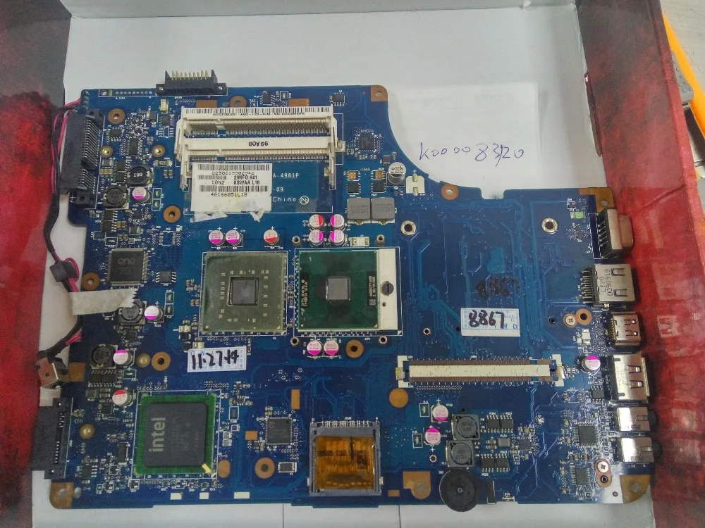 LA-4981P K000083120 GM45 L500 connect with motherboard full test lap connect board
LA-4981P K000083120 GM45 L500 connect with motherboard full test lap connect board