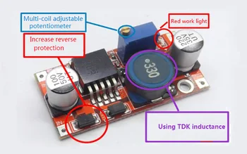 DC-DC buck module LM2596 upgrade version 3A adjustable with reverse protection power supply module
DC-DC buck module LM2596 upgrade version 3A adjustable with reverse protection power supply module