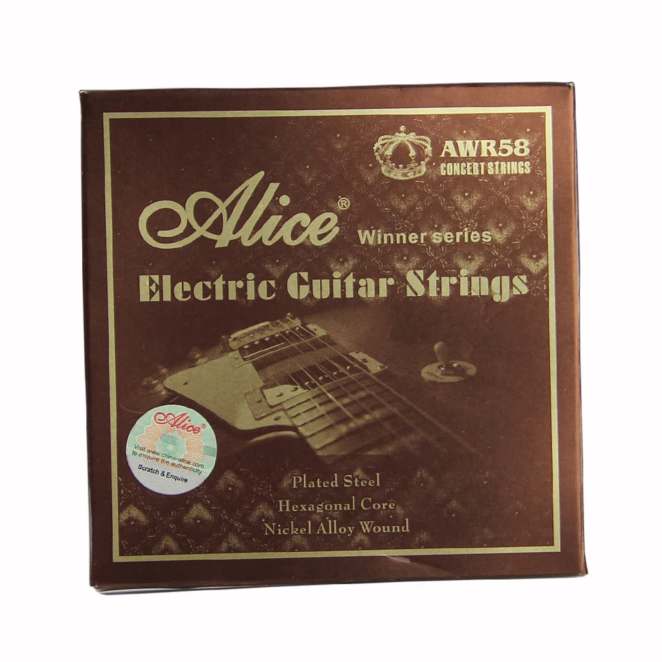 YUEKO Alice 5 Pieces AWR58SL Electric Guitar Strings Plated Steel& Hexagonal Core& Nickel Alloy Wound Guitar Strings
YUEKO Alice 5 Pieces AWR58SL Electric Guitar Strings Plated Steel& Hexagonal Core& Nickel Alloy Wound Guitar Strings