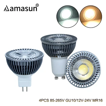 4pcs COB LED Ampoule GU10 LED Bulb 85-265V MR16 LED 12V 24V Real Power 7W Aluminum Heat Dissipation High Brightness Spotlight
4pcs COB LED Ampoule GU10 LED Bulb 85-265V MR16 LED 12V 24V Real Power 7W Aluminum Heat Dissipation High Brightness Spotlight