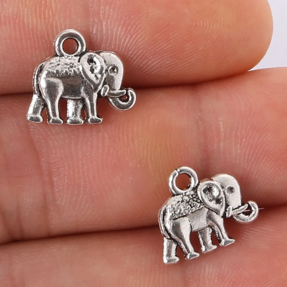 11Pcs 12x14mm Elephant animal Antique Silver Alloy Charms Pendant Jewelry Findings DIY Necklace Bracelets Earrings Making
11Pcs 12x14mm Elephant animal Antique Silver Alloy Charms Pendant Jewelry Findings DIY Necklace Bracelets Earrings Making