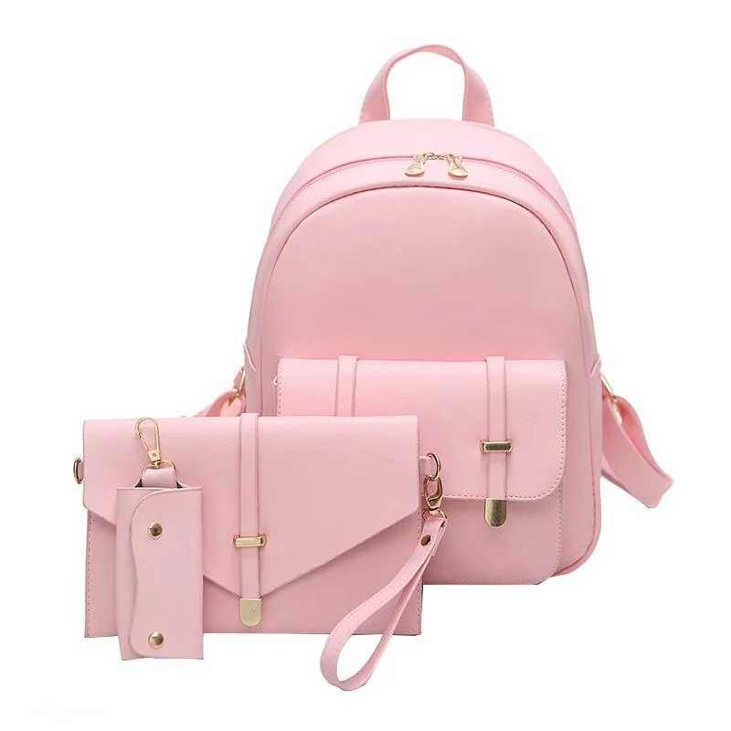 2019 New 3Pcs/Set Women Portable PU Leather Backpack Large Capacity Clothes Shoulder Bag Card Holder Travel Organizer Set
2019 New 3Pcs/Set Women Portable PU Leather Backpack Large Capacity Clothes Shoulder Bag Card Holder Travel Organizer Set