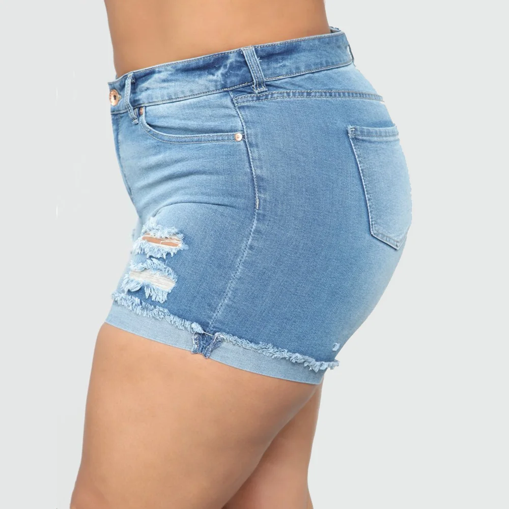 Lortalen Summer Ripped Frayed Plus Size Denim Shorts Mid Waist Zipper Slim Bodycon Jean Shorts Big Size Ladies Casual Shorts
Lortalen Summer Ripped Frayed Plus Size Denim Shorts Mid Waist Zipper Slim Bodycon Jean Shorts Big Size Ladies Casual Shorts