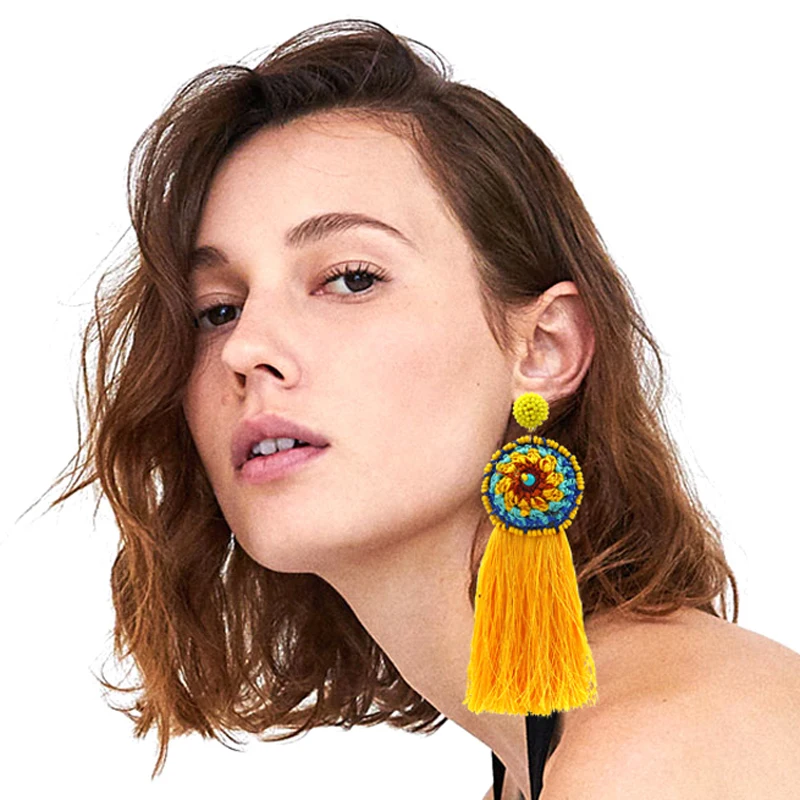 Girlgo New Bohemian Long Tassel Earrings 2018 za Fashion Flower Fringed Statement Drop Dangle Earrings For Women Jewelry Gifts
Girlgo New Bohemian Long Tassel Earrings 2018 za Fashion Flower Fringed Statement Drop Dangle Earrings For Women Jewelry Gifts