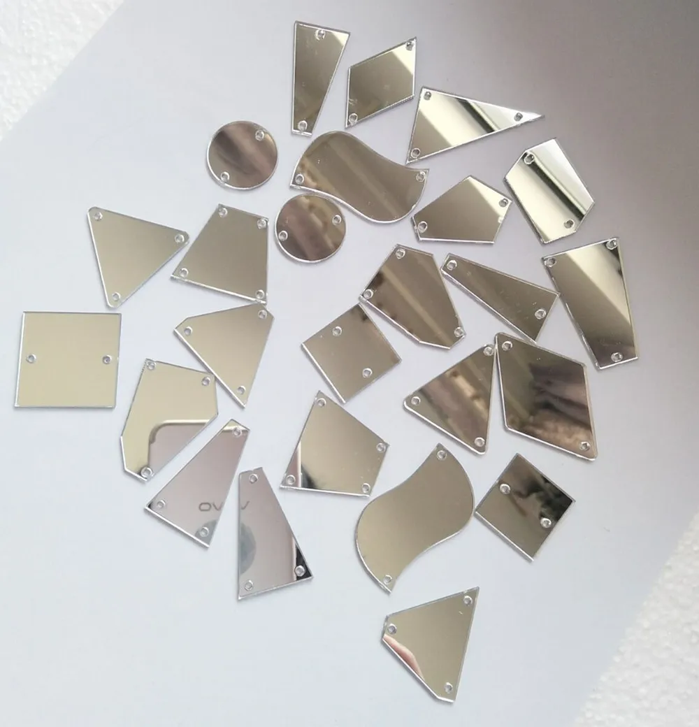 30pcs Silver Mirror Sew on Rhinestones, Flatback Silver Acrylic Sew-on Stone for Dress Garment Decortaion
30pcs Silver Mirror Sew on Rhinestones, Flatback Silver Acrylic Sew-on Stone for Dress Garment Decortaion
