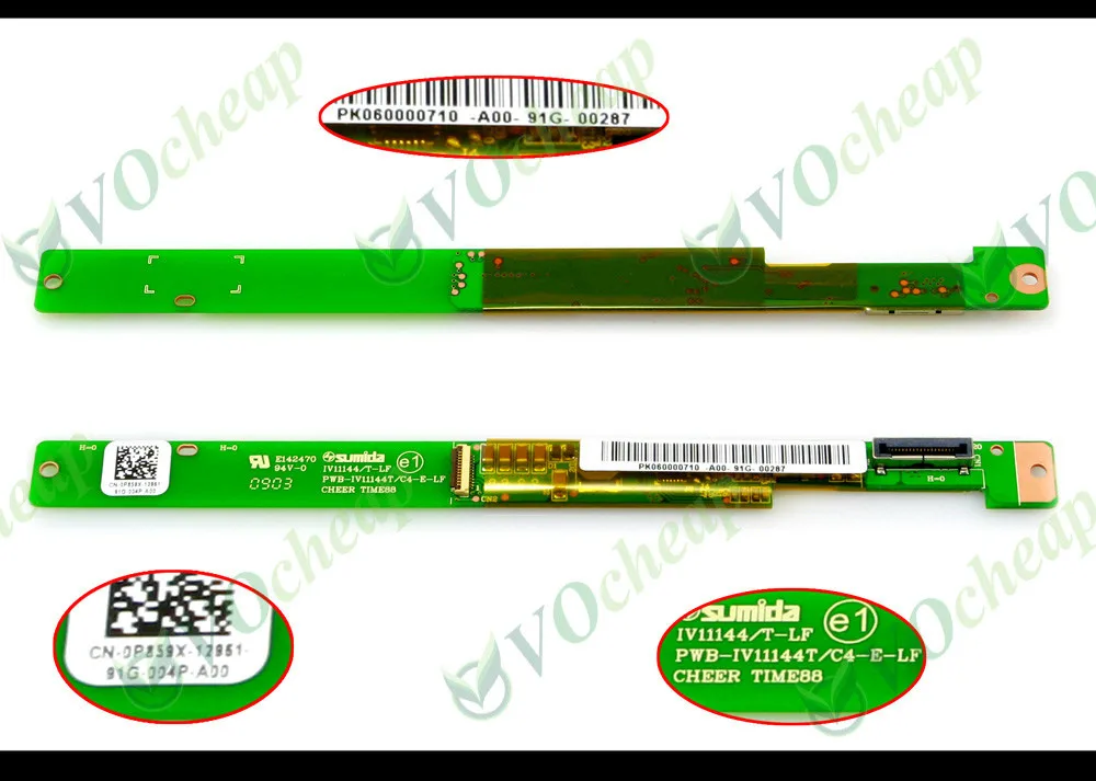 New LCD CCFL Backlit inverter FOR Dell Latitude E6500 Precision M4400 20 Pins Series - 0P859X PWB-IV11144T/C4-E-LF PK060000710
New LCD CCFL Backlit inverter FOR Dell Latitude E6500 Precision M4400 20 Pins Series - 0P859X PWB-IV11144T/C4-E-LF PK060000710