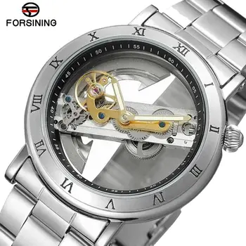 Forsining Stainless Steel Fashion Waterproof Automatic Watch Men Skeleton Watch Silver Mechanical Mens Watches Top Brand Luxury
Forsining Stainless Steel Fashion Waterproof Automatic Watch Men Skeleton Watch Silver Mechanical Mens Watches Top Brand Luxury