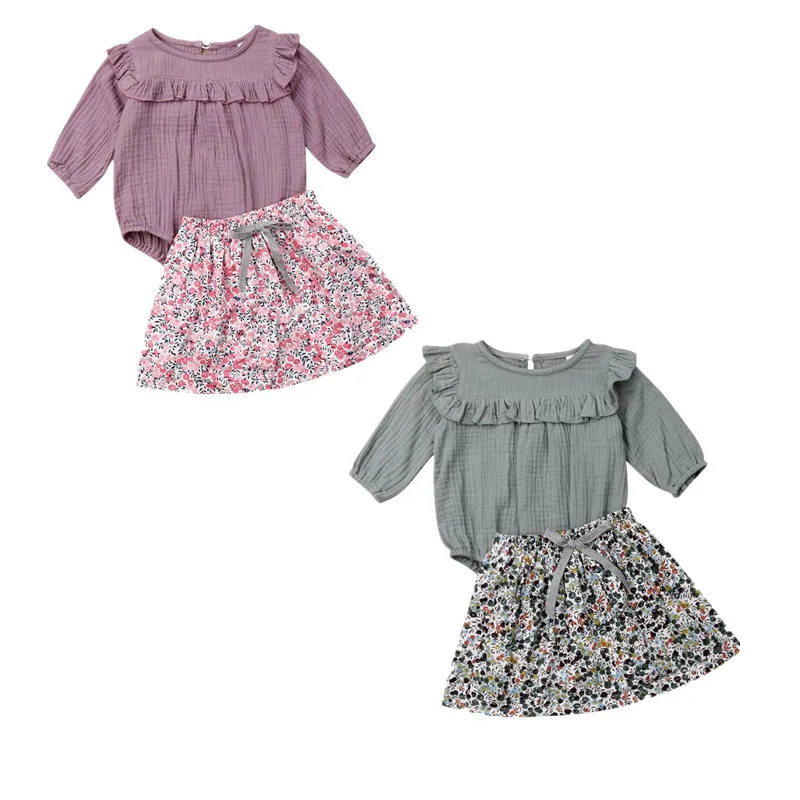2019 Newest Style Toddler Baby Girl Spring Summer Autumn 2pcs Long Sleeve Bodysuit Skirt Adorable Clothes Set 3-12Months
2019 Newest Style Toddler Baby Girl Spring Summer Autumn 2pcs Long Sleeve Bodysuit Skirt Adorable Clothes Set 3-12Months