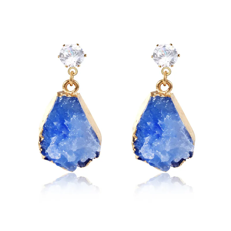 Женские серьги-подвески Drusy с искусственным камнем Ювелирное Украшение