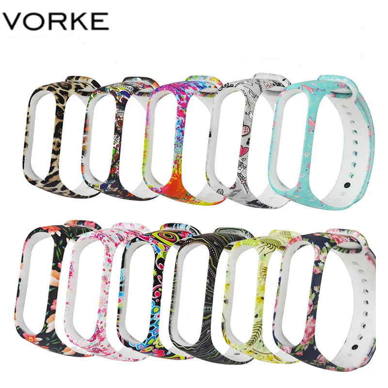 Vorke Original Painted pattern Replacement Leopard Strap Silicon Waterproof clock watches Watch Band for Xiaomi Mi Band 3
Vorke Original Painted pattern Replacement Leopard Strap Silicon Waterproof clock watches Watch Band for Xiaomi Mi Band 3