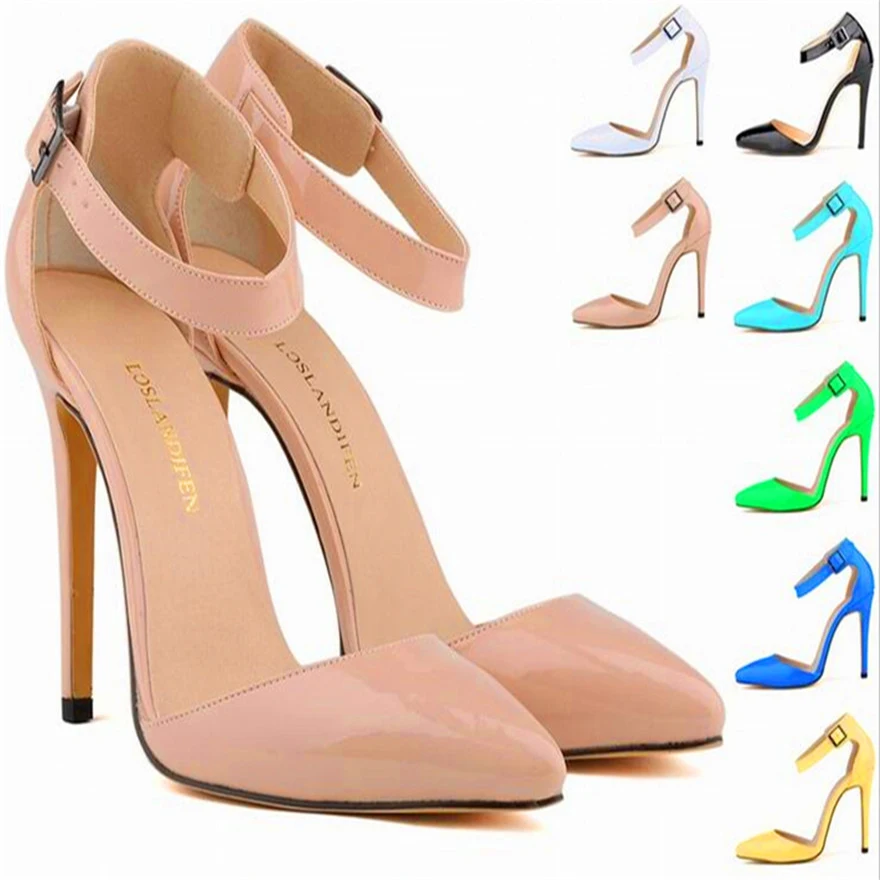 New Arrival Concise Solid Patent Leather Shallow Sandals Women Pointed Toe High Heels Shoes Fashion Buckle Women's Office Sandal
New Arrival Concise Solid Patent Leather Shallow Sandals Women Pointed Toe High Heels Shoes Fashion Buckle Women's Office Sandal