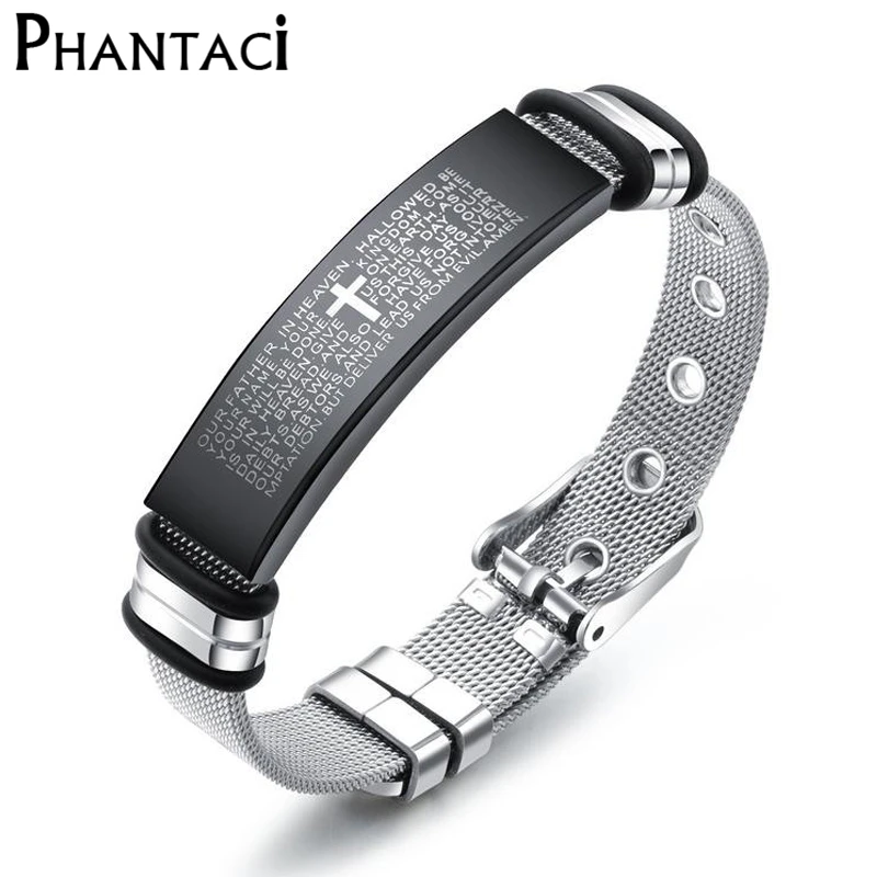 High Quality Cross Stainless Steel Bracelet Men Adjustable Size Metal WristBand Man Cuff Bracelets Cool Punk Style Men's Jewelry
High Quality Cross Stainless Steel Bracelet Men Adjustable Size Metal WristBand Man Cuff Bracelets Cool Punk Style Men's Jewelry