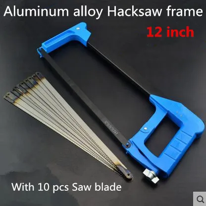 12 Inch Multifunction Aluminum Alloy Steel Saw Fram Hacksaw With 10pcs Saw Blade Free Shipping
12 Inch Multifunction Aluminum Alloy Steel Saw Fram Hacksaw With 10pcs Saw Blade Free Shipping