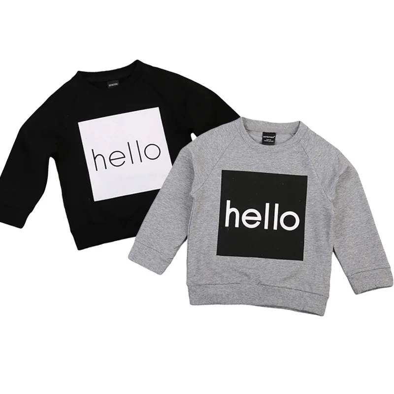 2017 Autumn Toddler Kids Boy Girl Long Sleeve Hello Print Hoodies Sweatshirt Tops Children Clothes for 1-6Y
2017 Autumn Toddler Kids Boy Girl Long Sleeve Hello Print Hoodies Sweatshirt Tops Children Clothes for 1-6Y