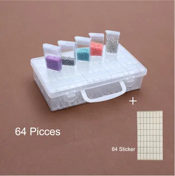 2019 New 64pcs Diamond Painting Tools Beads Container Diamond Embroidery Stone Storage Boxes
2019 New 64pcs Diamond Painting Tools Beads Container Diamond Embroidery Stone Storage Boxes