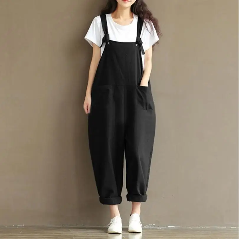 2019 New Rompers Womens Jumpsuits Casual Vintage Sleeveless Backless Loose Solid Overalls Strapless Paysuits Plus Size *50
2019 New Rompers Womens Jumpsuits Casual Vintage Sleeveless Backless Loose Solid Overalls Strapless Paysuits Plus Size *50