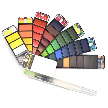 Superior18/25/33/42 Colors Solid Watercolor Set With Free Water Color Paint Brush Creative Pigment For Drawing Art Supplies
Superior18/25/33/42 Colors Solid Watercolor Set With Free Water Color Paint Brush Creative Pigment For Drawing Art Supplies