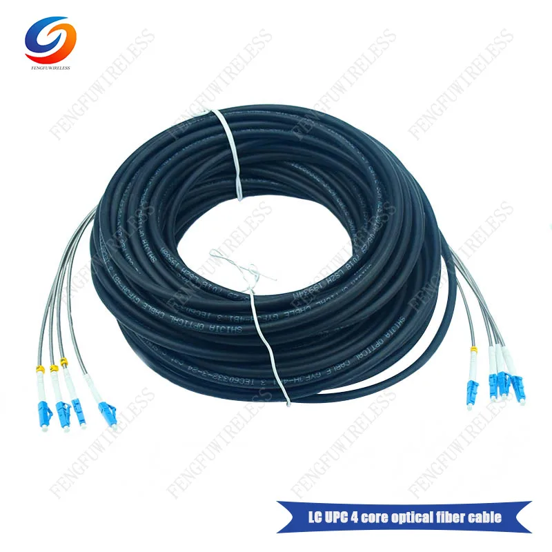 2018 hotselling 100M LC UPC 4 core optical fiber cable 4Core Field Fiber cable PE material FTTH optic patch cord cable
2018 hotselling 100M LC UPC 4 core optical fiber cable 4Core Field Fiber cable PE material FTTH optic patch cord cable