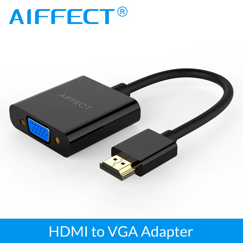 AIFFECT HDMI to VGA Adapter Cable VGA Converter HD 1080P Digital to Video Audio Cable For HDTV XBOX PS3 PS4 Laptop TV Box PC
AIFFECT HDMI to VGA Adapter Cable VGA Converter HD 1080P Digital to Video Audio Cable For HDTV XBOX PS3 PS4 Laptop TV Box PC