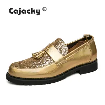 Cajacky Gold Dress Shoes Men Glitter Party Shoes Slip On Wedding Shoes Pointed Toe Oxfords Handmade Loafers Men Silver Footwear
Cajacky Gold Dress Shoes Men Glitter Party Shoes Slip On Wedding Shoes Pointed Toe Oxfords Handmade Loafers Men Silver Footwear