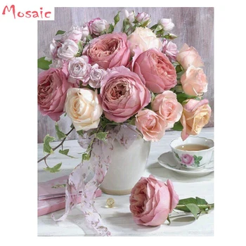 30x40cm Diy square drill diamond painting cross stitch mosaics Full 100% cover embroidery flower"Peony&Tea" diamond embroidery
30x40cm Diy square drill diamond painting cross stitch mosaics Full 100% cover embroidery flower"Peony&Tea" diamond embroidery