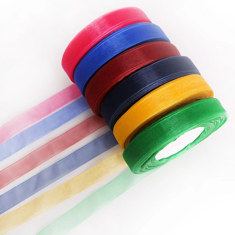 15mm 50yards Organza Ribbon Handmade DIY Material For Arts Crafts & Sewing Christmas Wedding Party Decoration Ribbons
15mm 50yards Organza Ribbon Handmade DIY Material For Arts Crafts & Sewing Christmas Wedding Party Decoration Ribbons