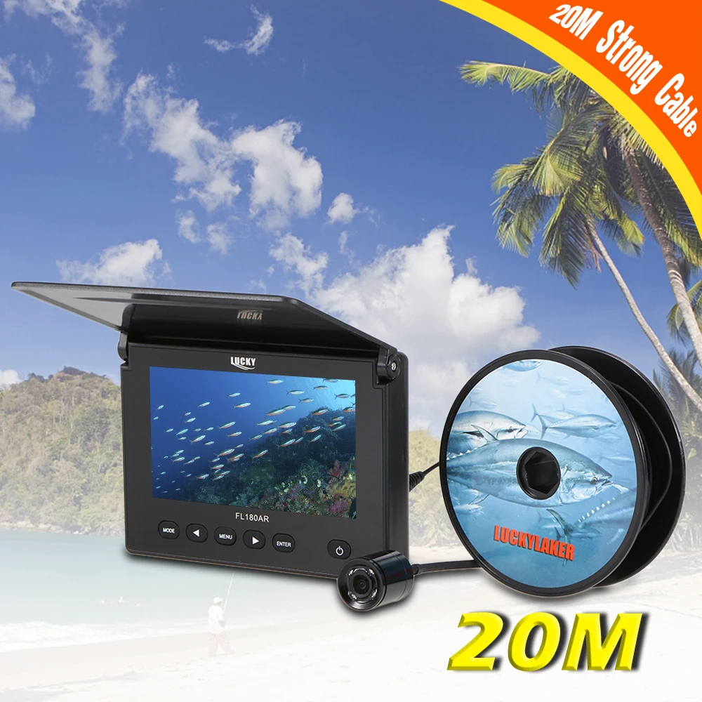 20M 1000TVL Fish Finder Underwater Ice Fishing Video Camera 4.3" LCD Monitor LED Night Vision Fishing Camera
20M 1000TVL Fish Finder Underwater Ice Fishing Video Camera 4.3" LCD Monitor LED Night Vision Fishing Camera