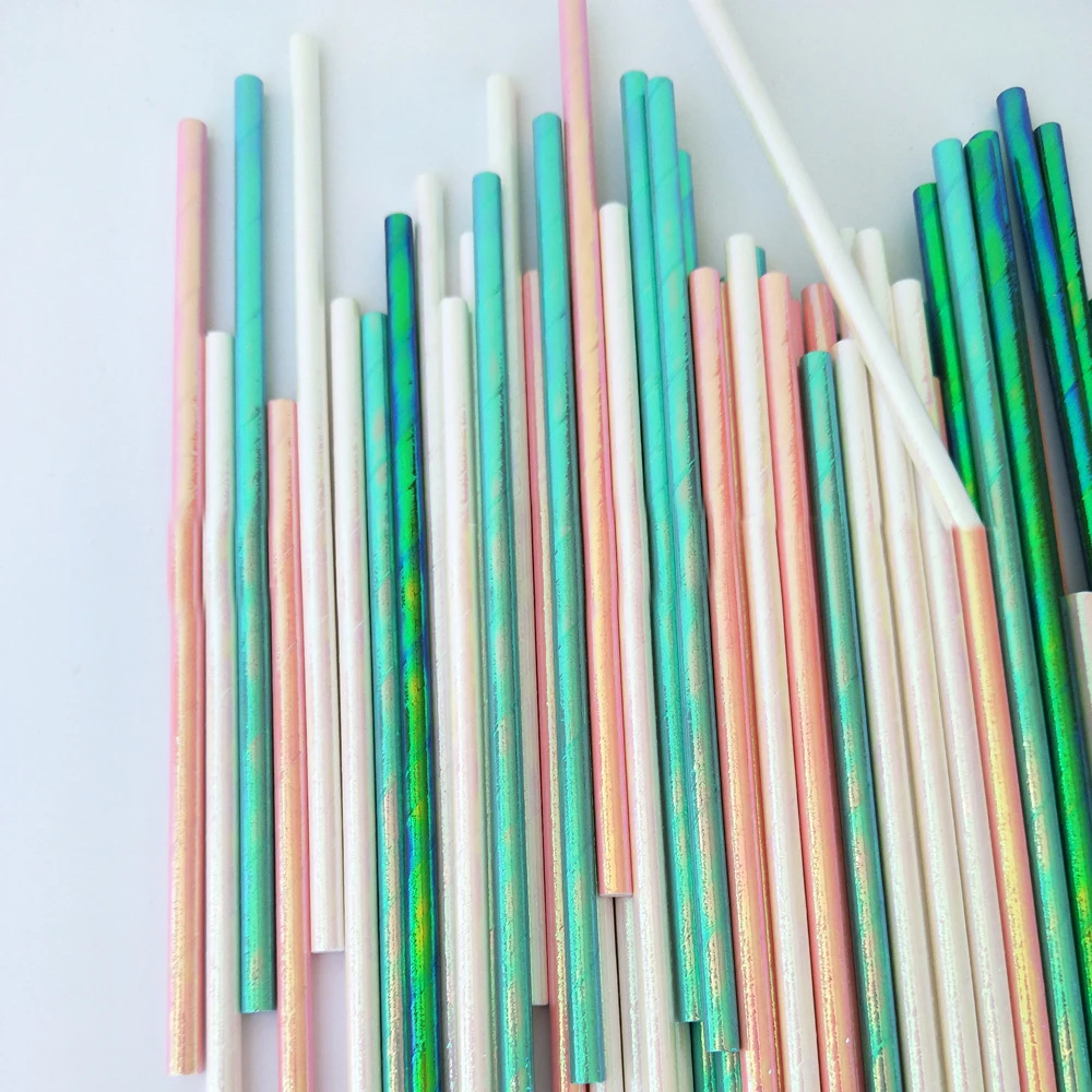 25 Pcs Iridescent Disposable Paper Straws Unicorn Mermaid Party DIY For Baby Bried Shower Baptism Birthday Wedding Decor
25 Pcs Iridescent Disposable Paper Straws Unicorn Mermaid Party DIY For Baby Bried Shower Baptism Birthday Wedding Decor
