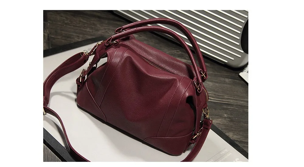Soft Leather Handbags Large Capacity Women Bag Zipper Ladies Shoulder Bag Hobos Bags New Arrivals Herald Fashion (8)