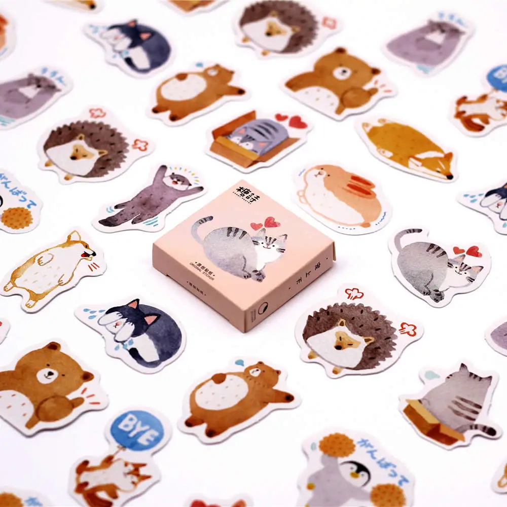 40Pcs/Set Cat Hedgehog Kpop Free Shipping Memo Pad Diary Sticker Planner Scrapbooking Stationery Sticker Escolar School Supplies
40Pcs/Set Cat Hedgehog Kpop Free Shipping Memo Pad Diary Sticker Planner Scrapbooking Stationery Sticker Escolar School Supplies