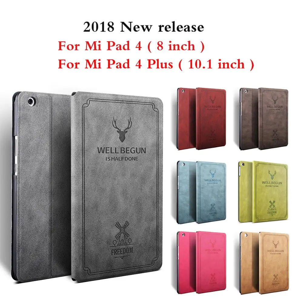 Case For Xiaomi Mi Pad 4,8 inch Slim Retro Folding Stand PU Leather Smart Cover for Xiaomi Mi Pad 4 Plus 10.1 inch Tablet Funda
Case For Xiaomi Mi Pad 4,8 inch Slim Retro Folding Stand PU Leather Smart Cover for Xiaomi Mi Pad 4 Plus 10.1 inch Tablet Funda