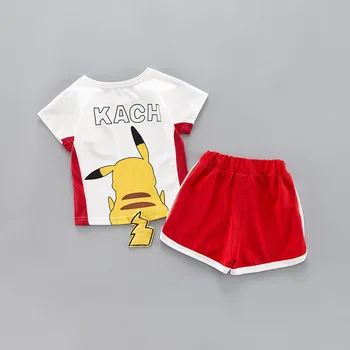 New Baby Girl Boy Summer Clothing Pikaqiu Two-piece Set Pokemon Pajamas Brother Sister Boys Girls Clothes Sport Suit for Kids
New Baby Girl Boy Summer Clothing Pikaqiu Two-piece Set Pokemon Pajamas Brother Sister Boys Girls Clothes Sport Suit for Kids
