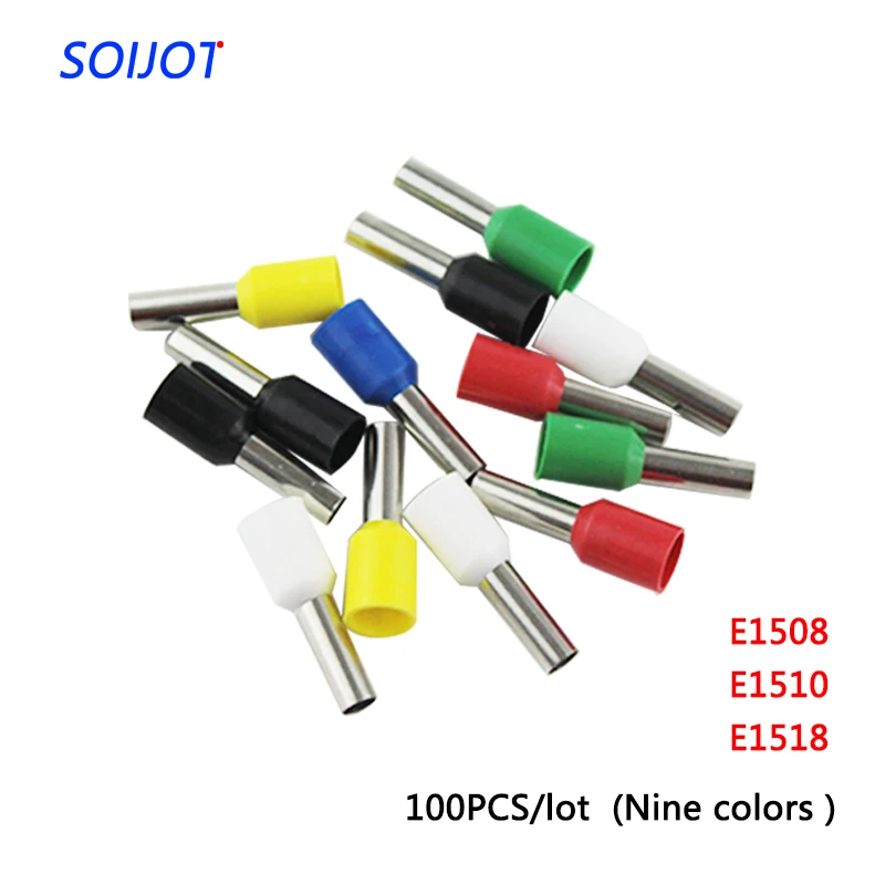 100PCS/lot VE1508 VE1510 VE1518 Tube insulating Insulated terminals 1.5MM2 Cable Wire Connector Crimp Terminal
100PCS/lot VE1508 VE1510 VE1518 Tube insulating Insulated terminals 1.5MM2 Cable Wire Connector Crimp Terminal