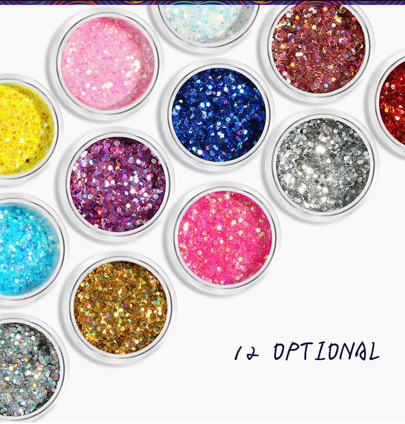 1potFlake Chunky Glitter Powder Colorful Nail Eyeshadow Tattoo Body Face make-up Mixed Paillette Face Body Hair Nail Art 17g/pot
1potFlake Chunky Glitter Powder Colorful Nail Eyeshadow Tattoo Body Face make-up Mixed Paillette Face Body Hair Nail Art 17g/pot