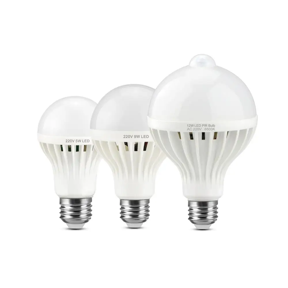 E27 LED lamp bulbs 3W 5W 7W 9W 12W PIR Motion Sensor LED lamp or smart Sound Sensor LED Bulb for Home Night corridor lighting
E27 LED lamp bulbs 3W 5W 7W 9W 12W PIR Motion Sensor LED lamp or smart Sound Sensor LED Bulb for Home Night corridor lighting