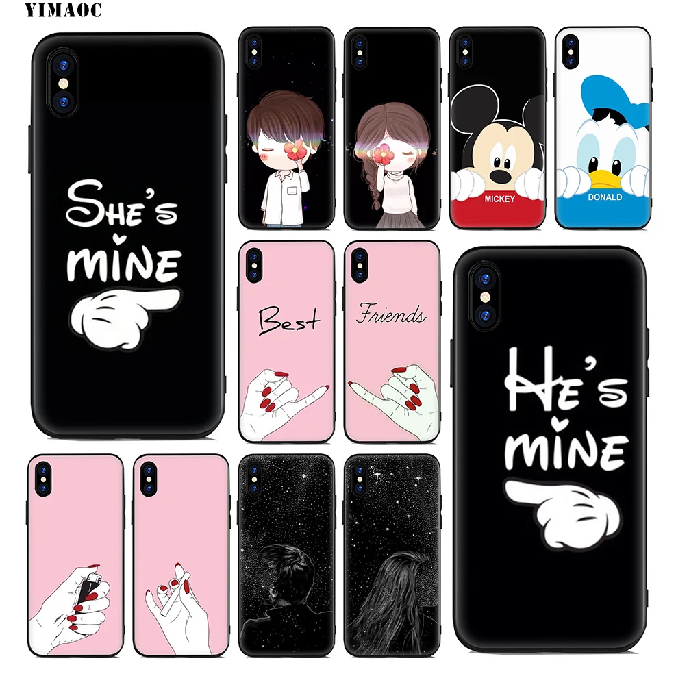 YIMAOC Best Friend Girlfriend Couple Soft Silicone Case for iPhone 11 Pro Xr Xs Max X or 10 8 7 6 6S Plus 5 5S SE Cover
YIMAOC Best Friend Girlfriend Couple Soft Silicone Case for iPhone 11 Pro Xr Xs Max X or 10 8 7 6 6S Plus 5 5S SE Cover